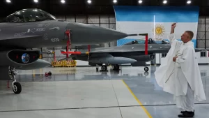 Bendición de los F-16 en la Fuerza Aérea Argentina