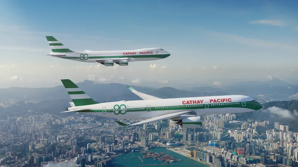 Cathay Pacific celebra 80 años con aviones de diseño retro