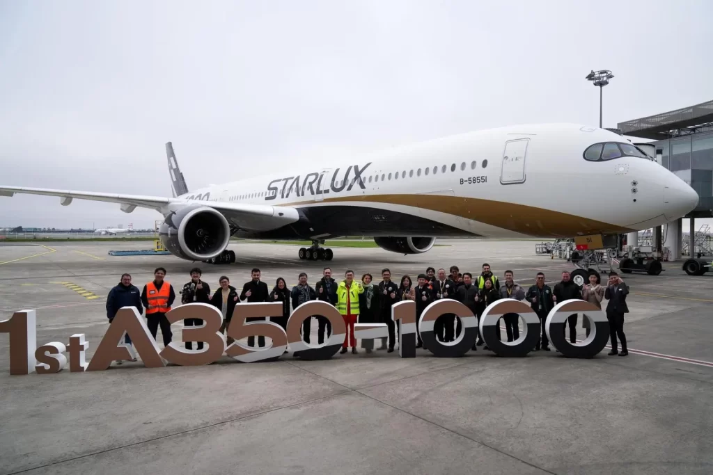 Starlux Airlines recibe su primer Airbus A350-1000