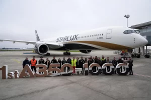 Starlux Airlines recibe su primer Airbus A350-1000