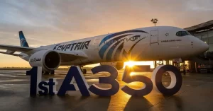 EGYPTAIR recibe su primer A350 y apunta a la costa oeste de EE.UU.